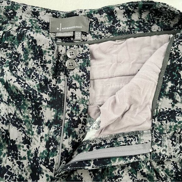 Anthropologie Diandra Pleated Joggers in Green Motif, Size 2 NWOT - Picture 8 of 13